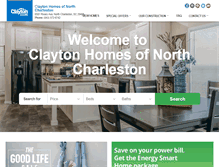 Tablet Screenshot of claytonhomesofcharleston.com